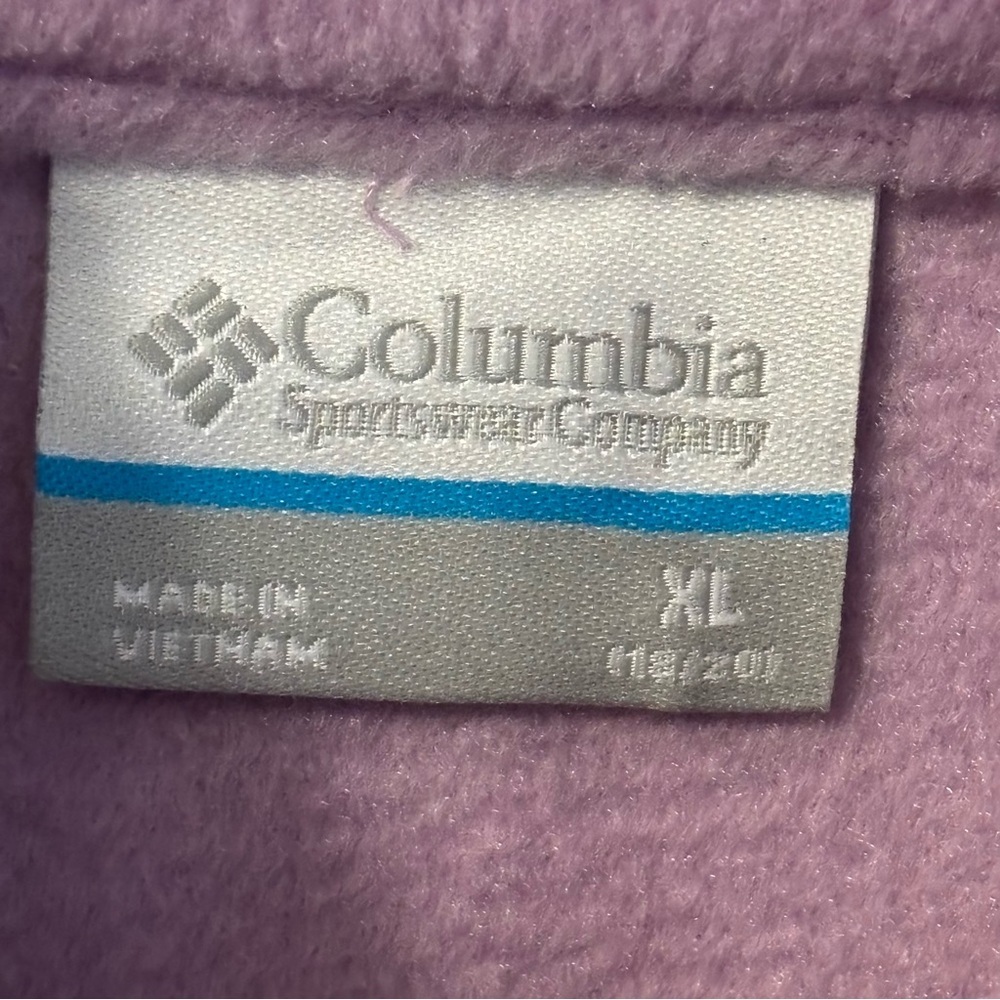 Columbia Lavender and Maroon Fleece Jacket - Picture 4 of 11